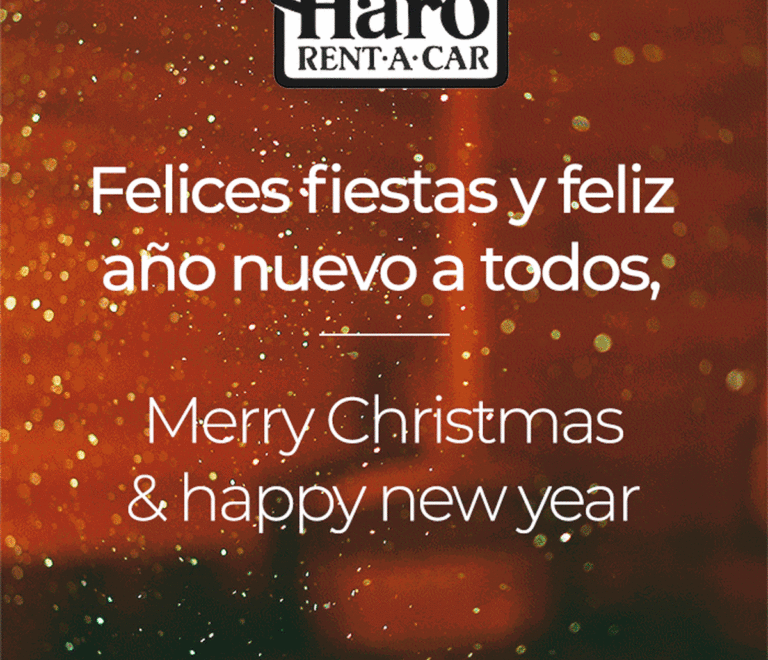 Felices fiestas y un próspero año nuevo desde la empresa de alquiler de coches en Estepona Haro Rent A Car