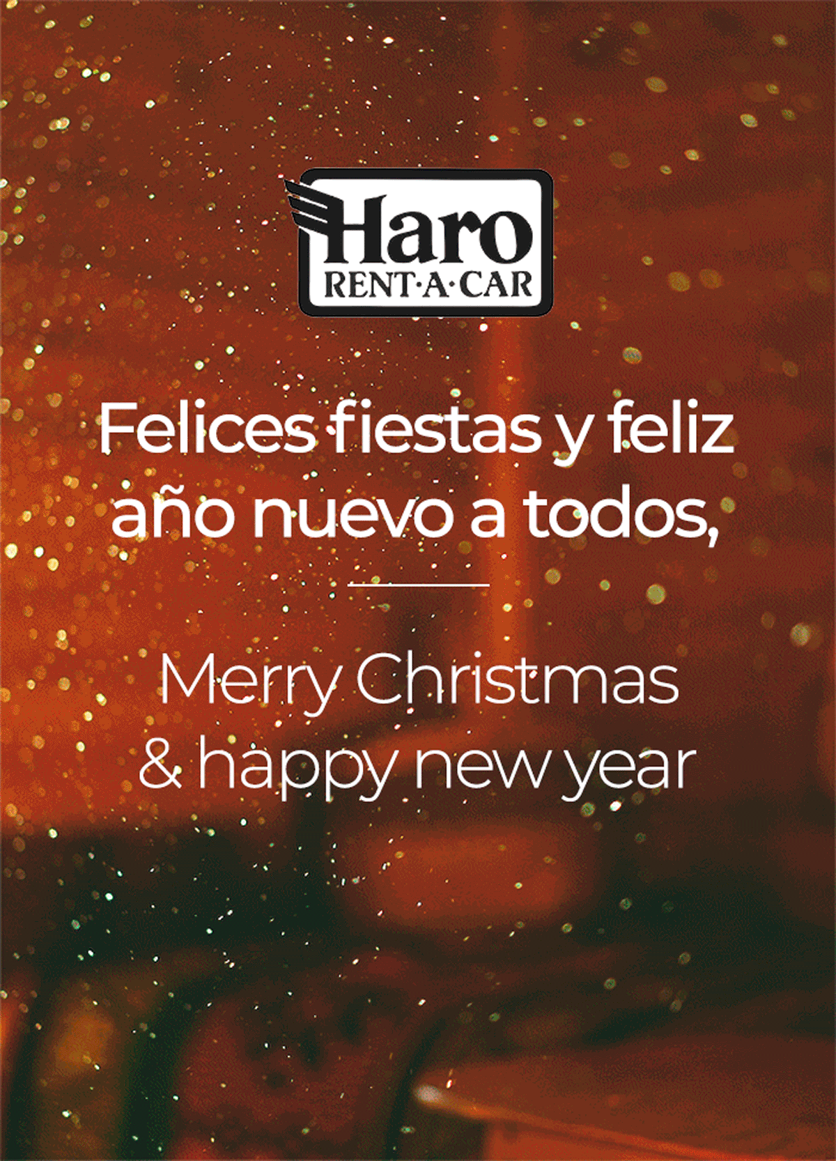 Merry Christmas & Happy New Year from Haro Rent A Car Estepona